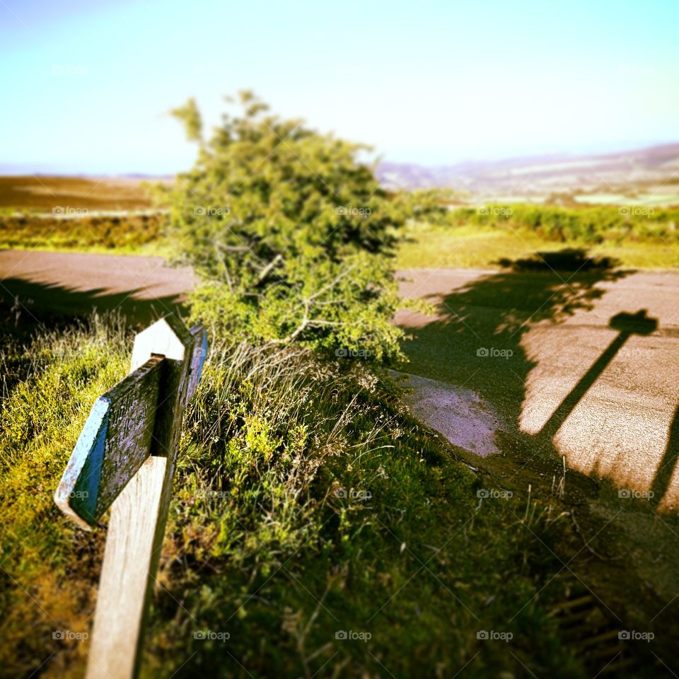 Path. Footpath ex moor UK