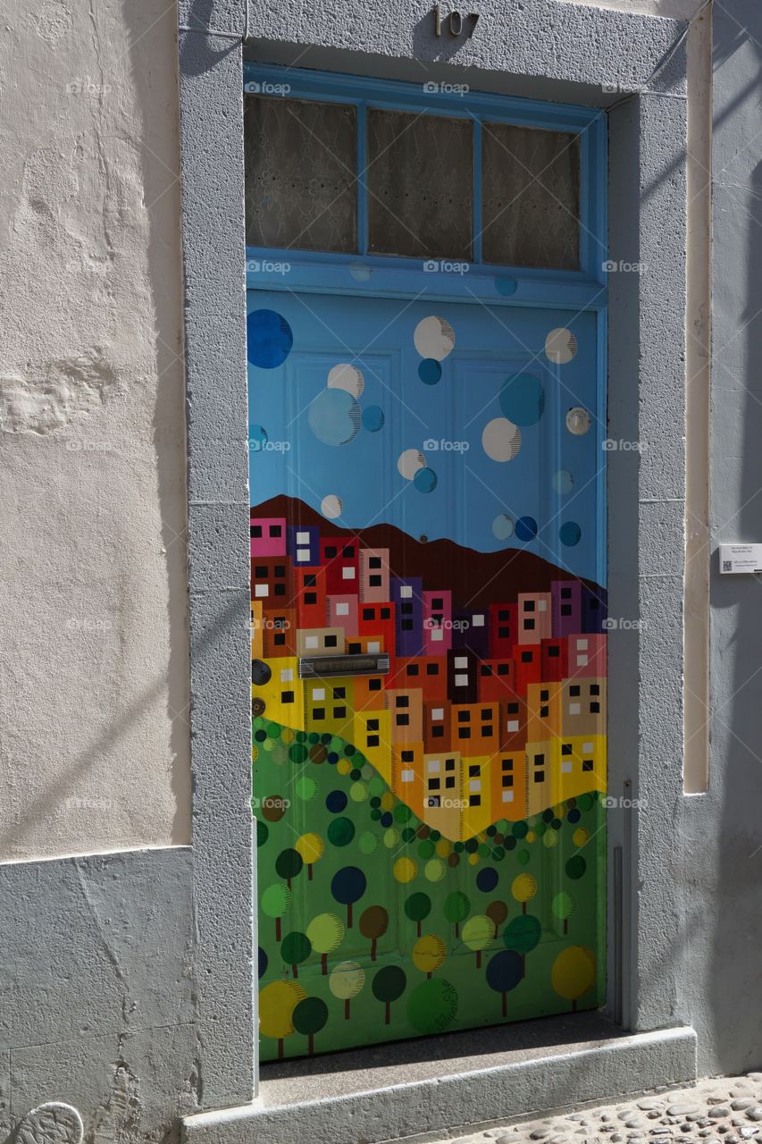 Decorated door