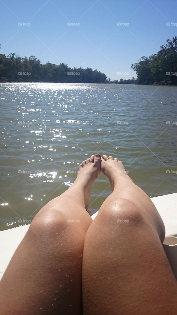 Relaxing at the river
