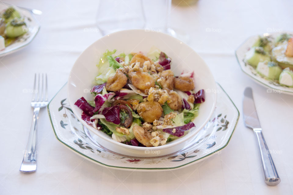 Healthy food in bowl