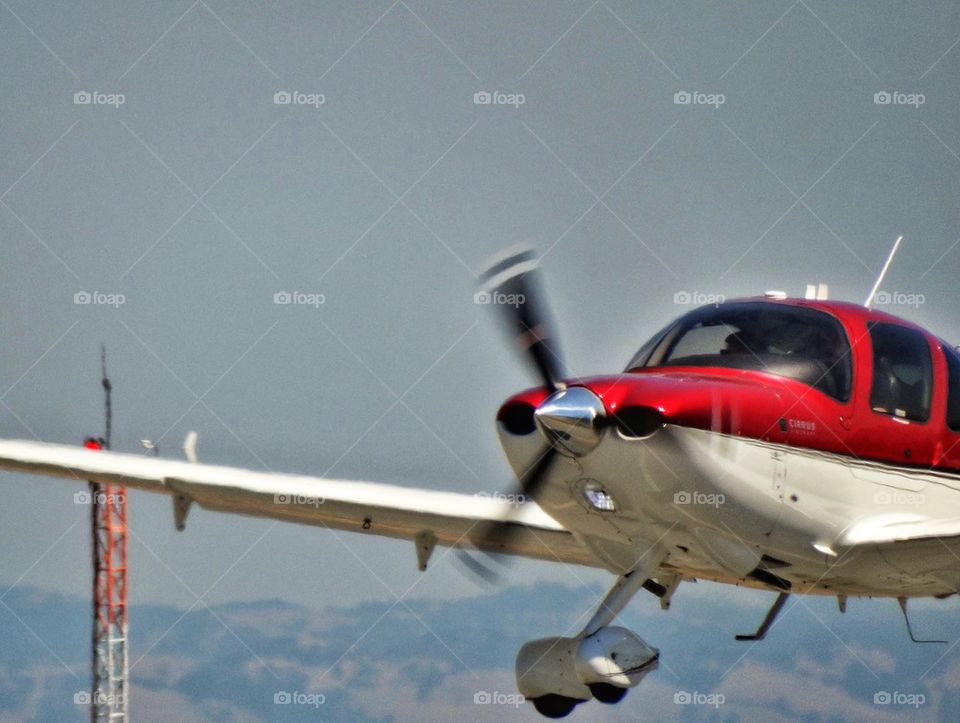 Airplane Taking Off For A Landing