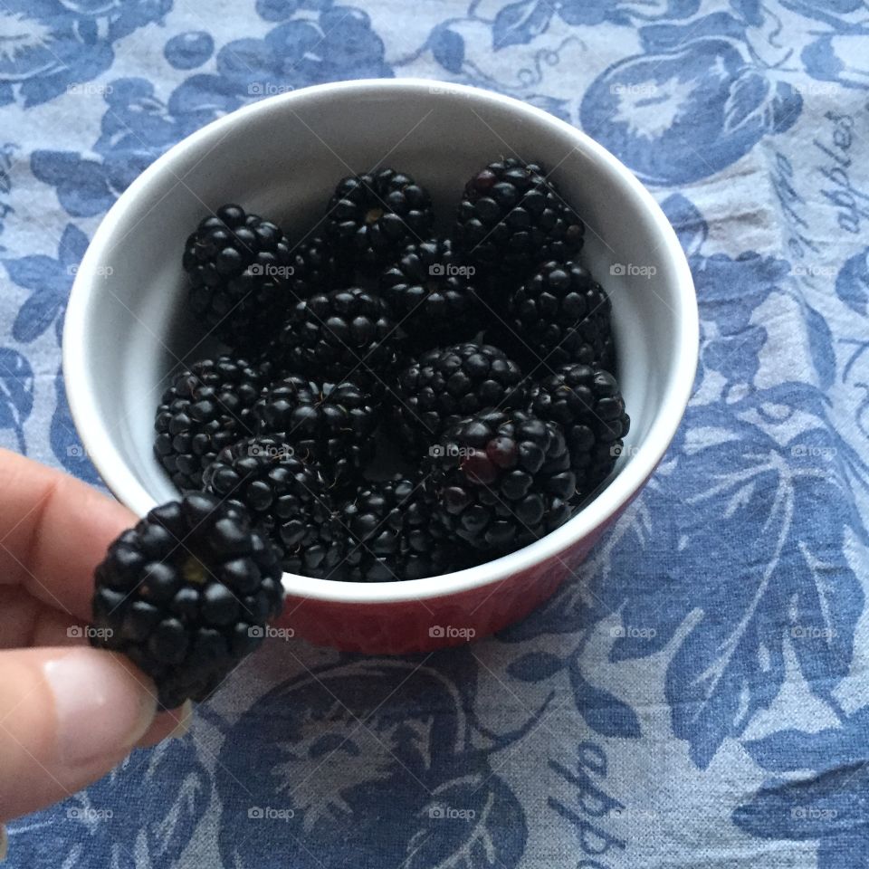Having BlackBerries for a snack