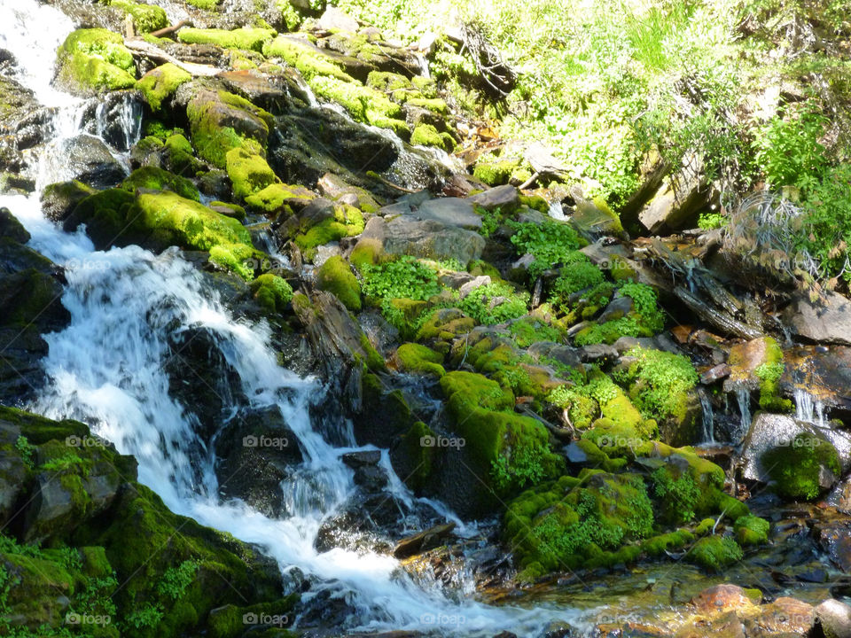 mountain water rocks creek by kenglund