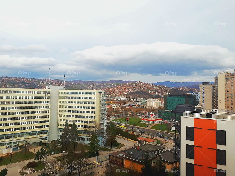 look at Sarajevo from a student home