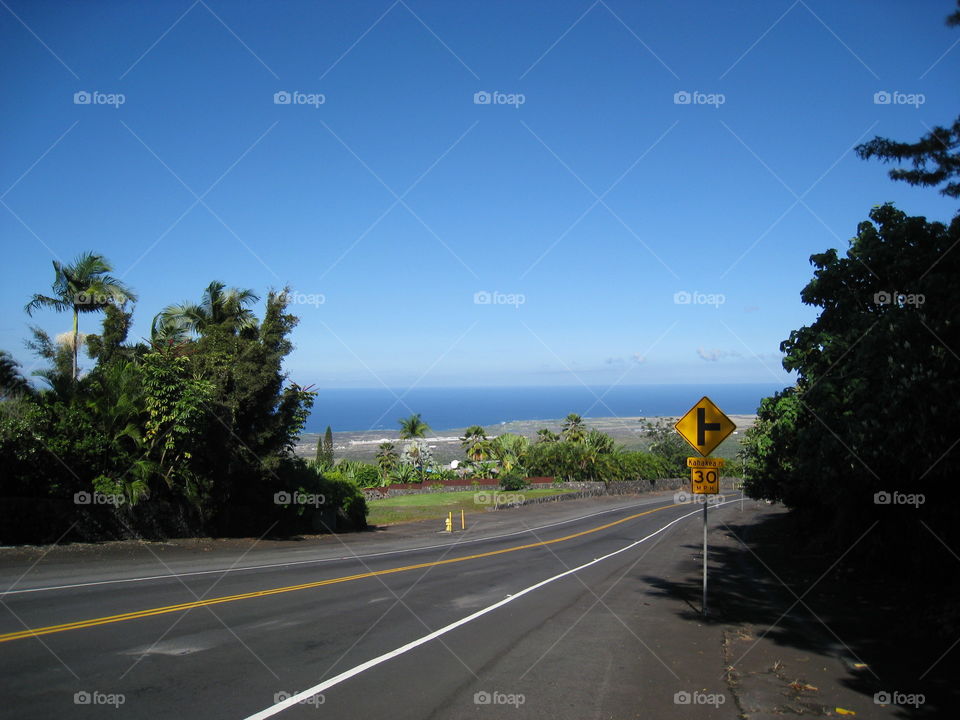 road in hawaii. road in Hawaii