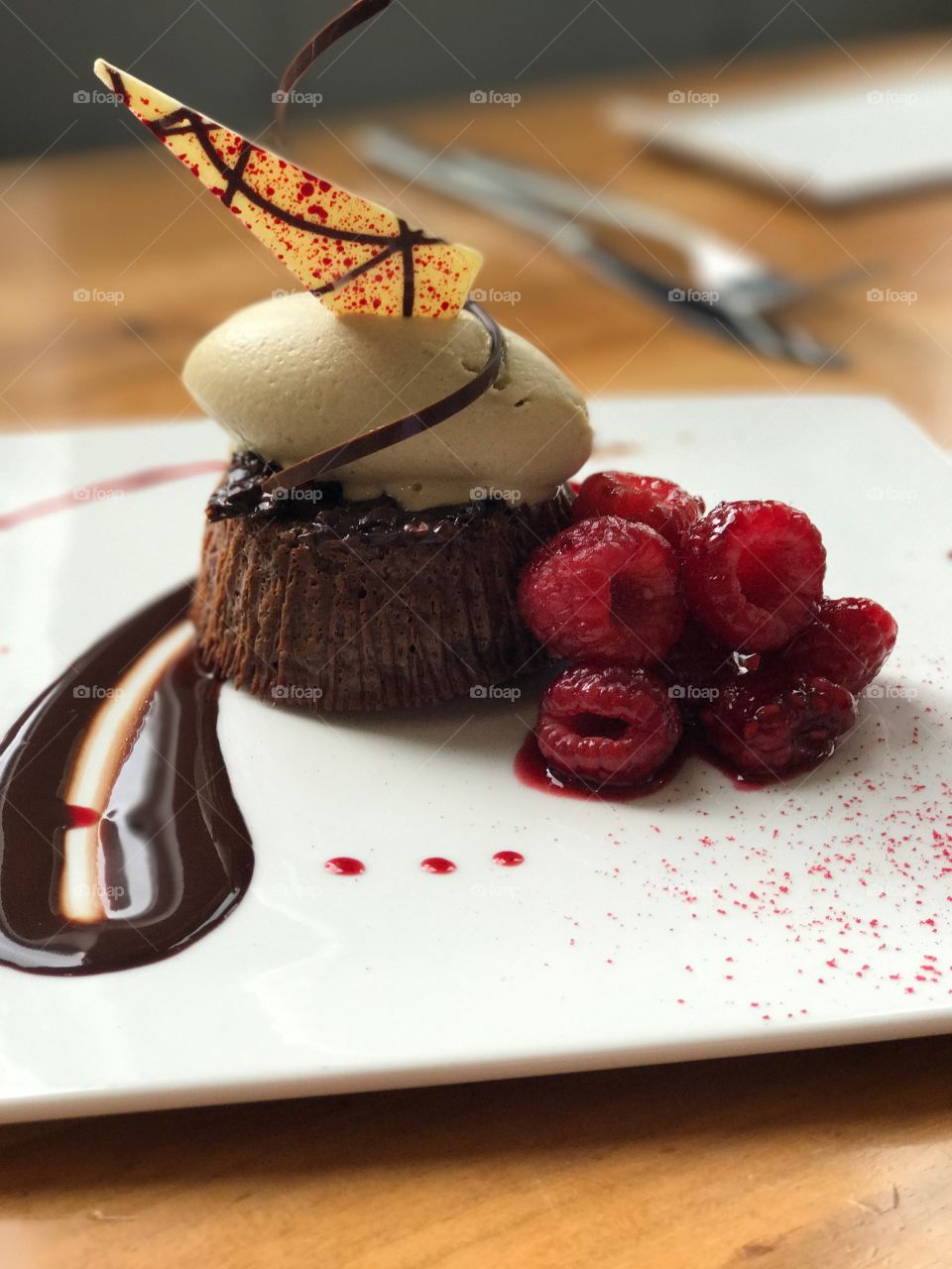 High angle view of chocolate