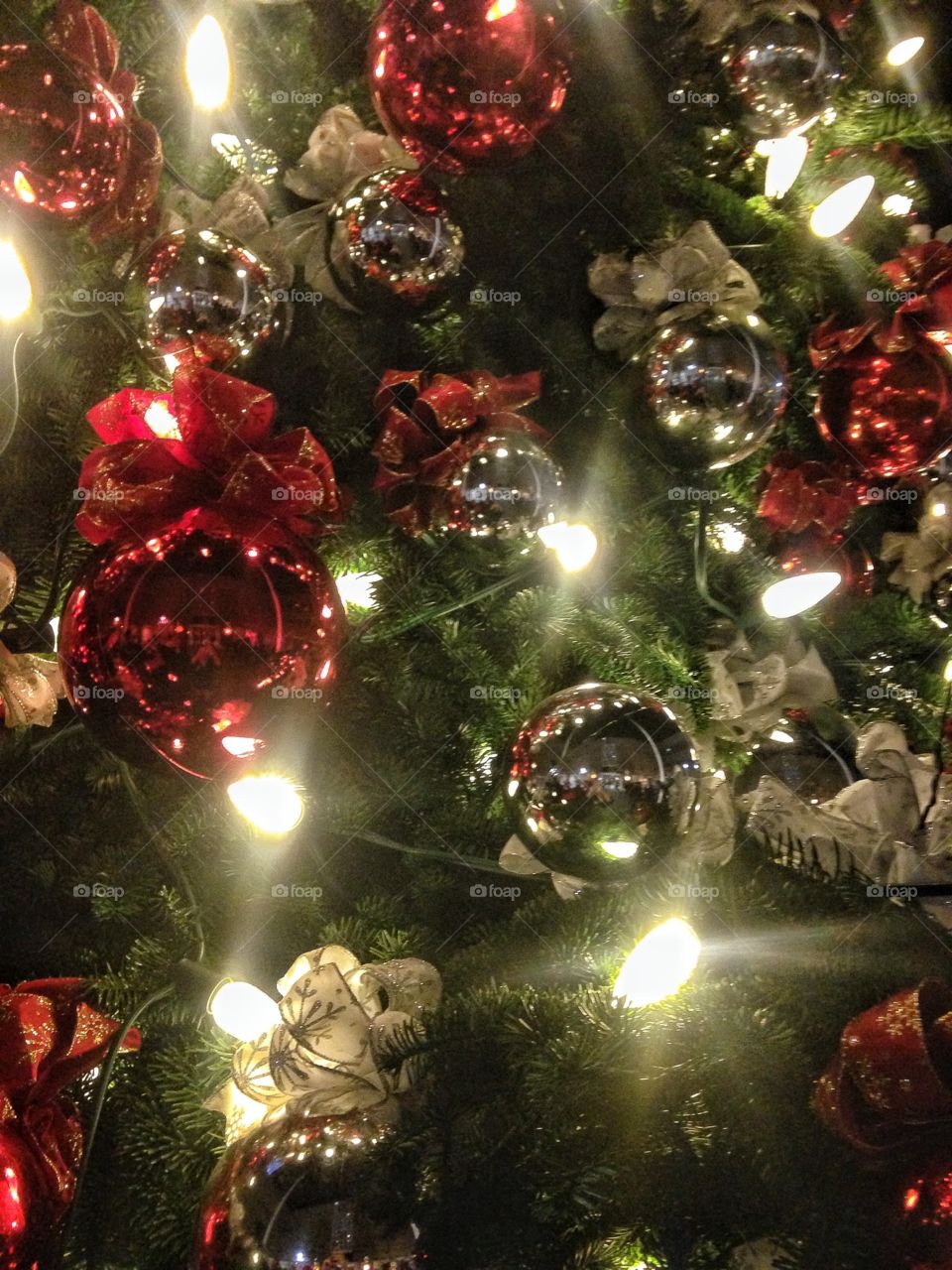 Closeup Christmas tree