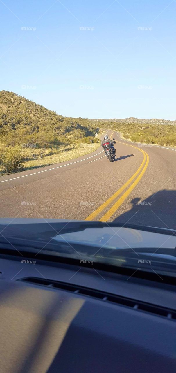 vista desde el auto