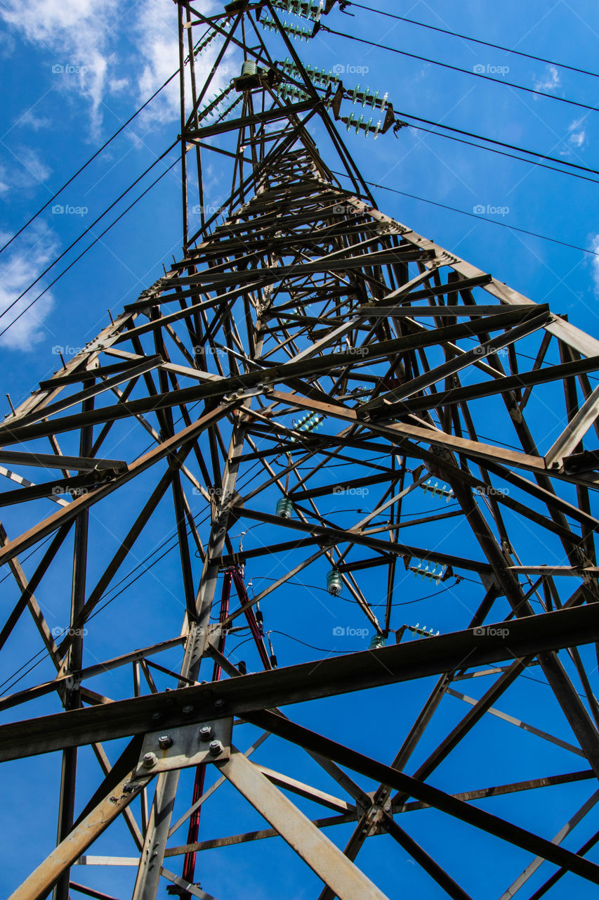 High voltage tower