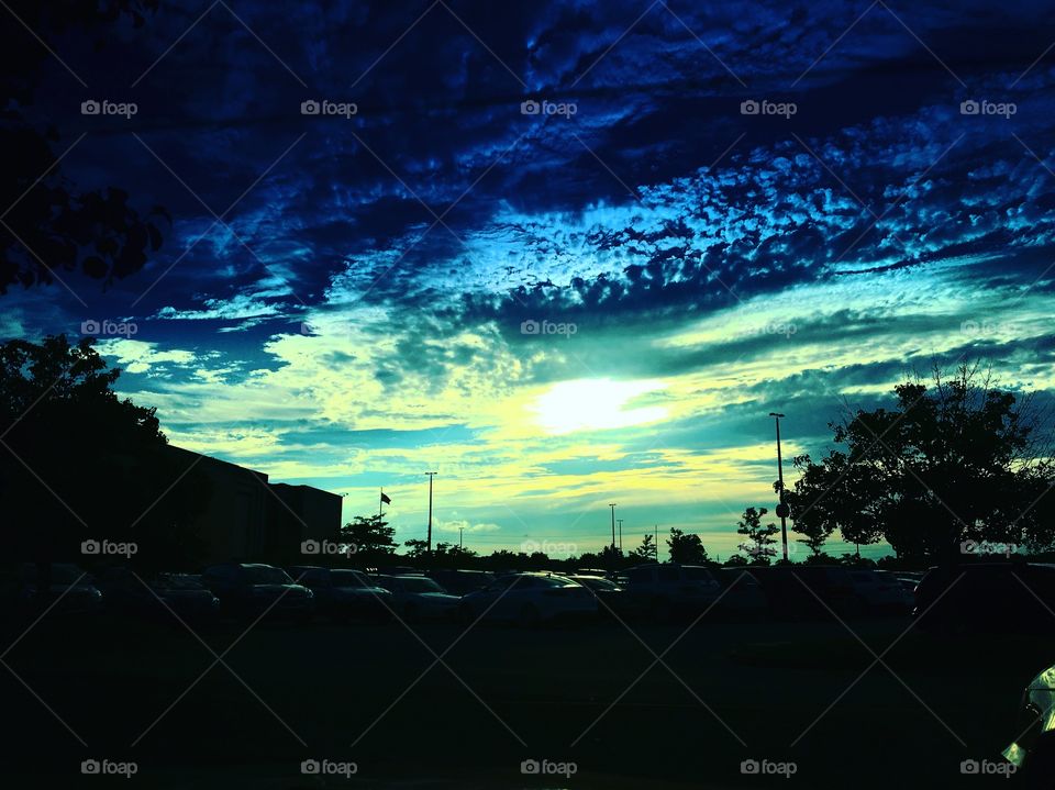 Landscape, Sunset, Evening, Sky, Light