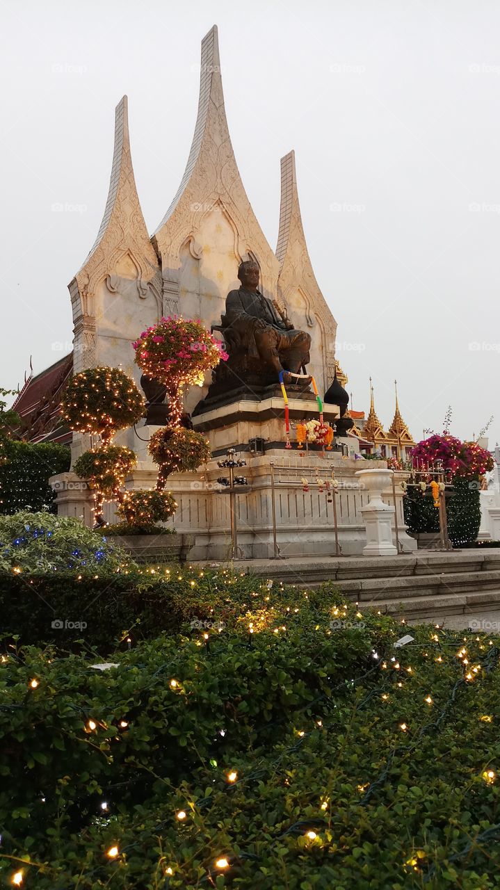 King Rama III Statue in Bangkok Thailand