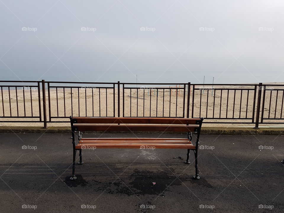 Bench on the beach