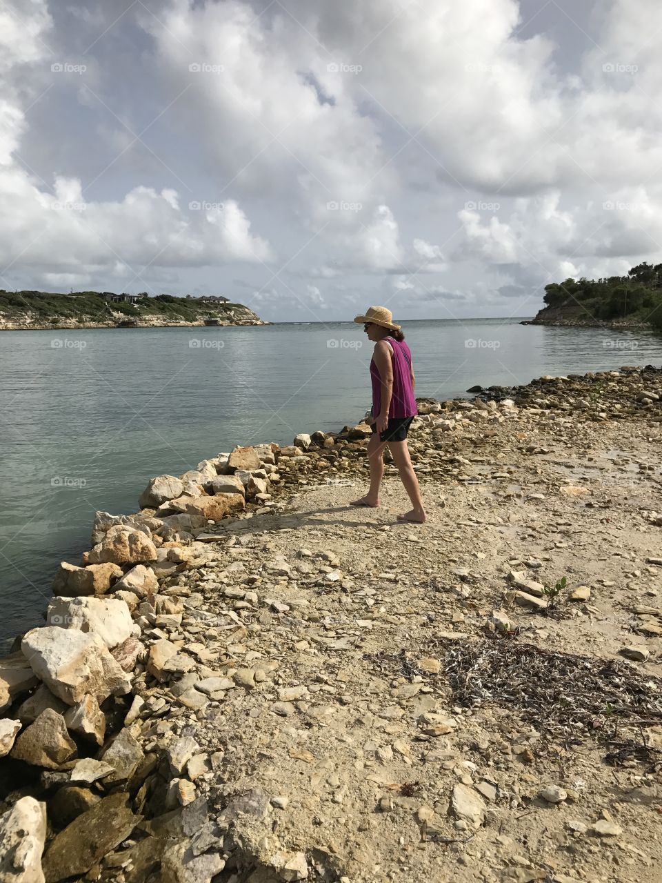 Lady at the beach 