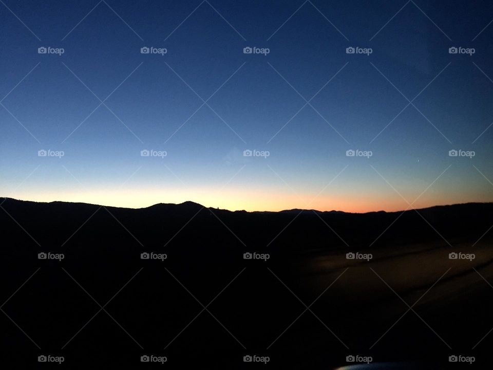 Deep colourful  sunset