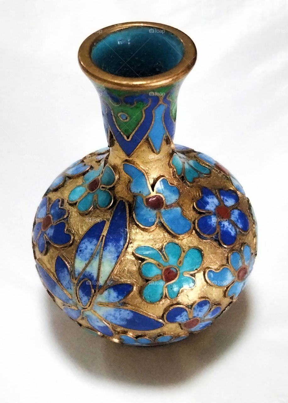 mini cloisonne vase