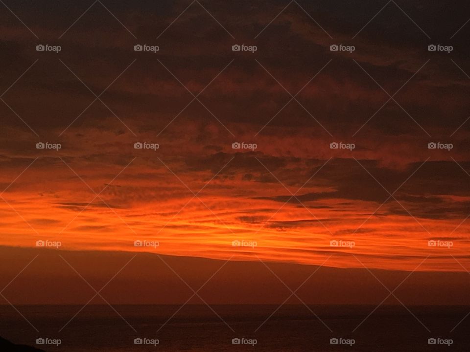 Twilight after sunset 