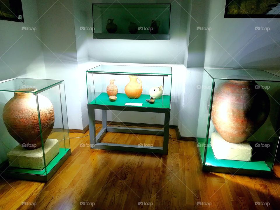 exhibition of ancient jugs of the Caucasus