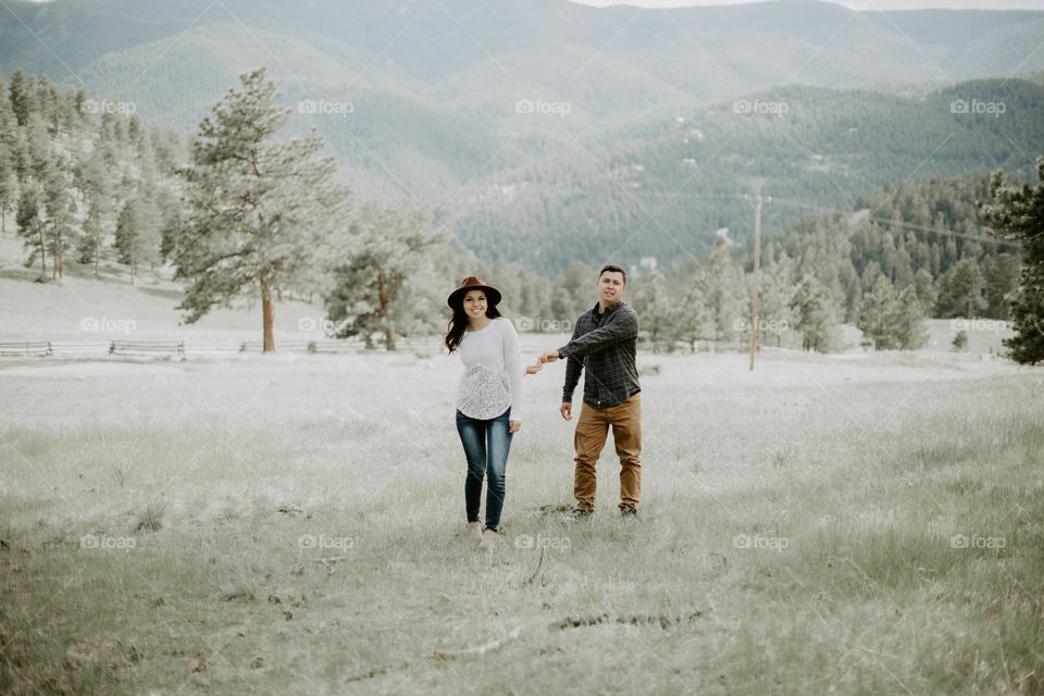 Couple in the mountains