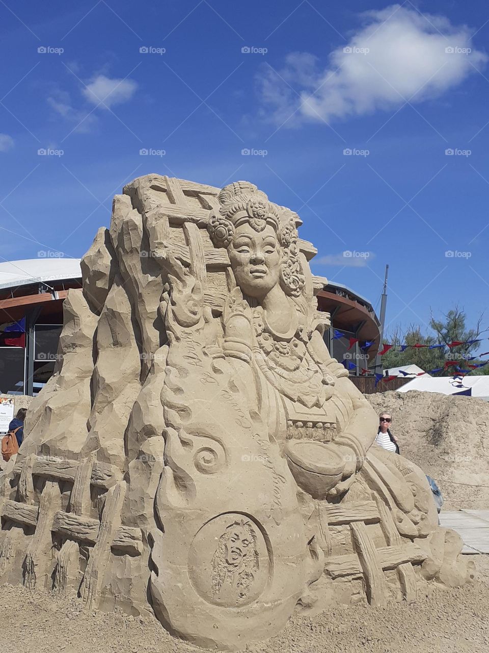 Фестиваль песчанных скульптур в Елгаве