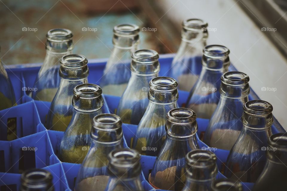 Glass bottles 