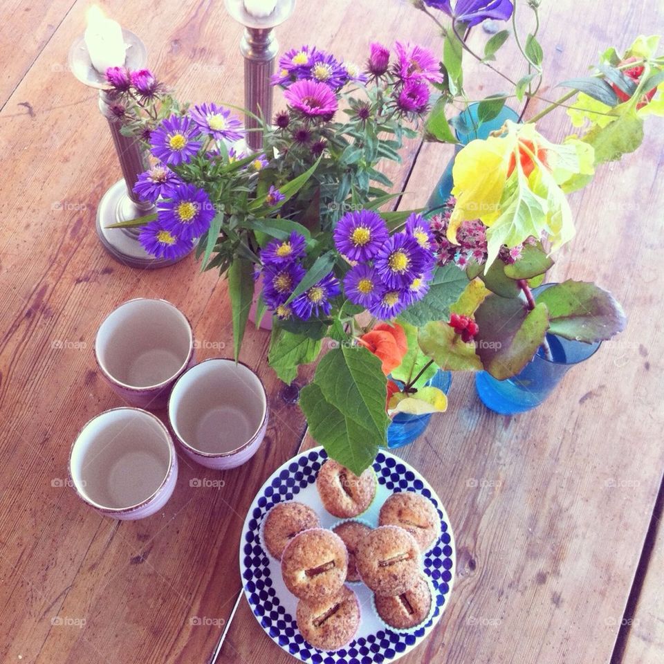 Flowers and Coffe time