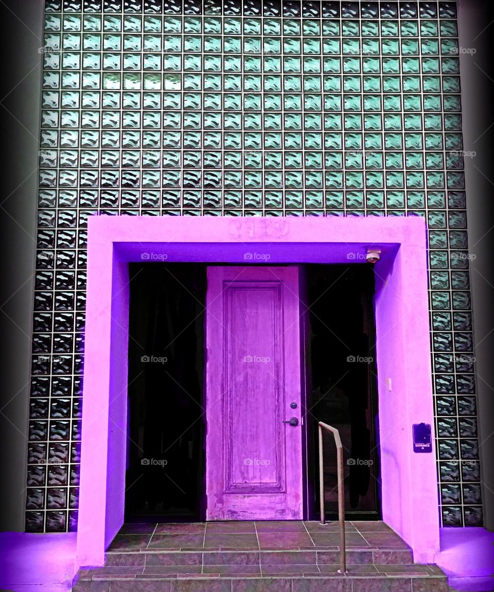 Purple door
