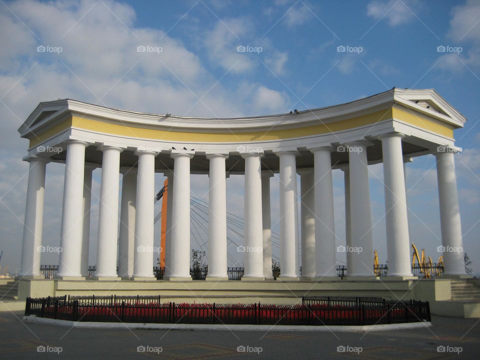 Vorontsov colonnade in Odesa columns 