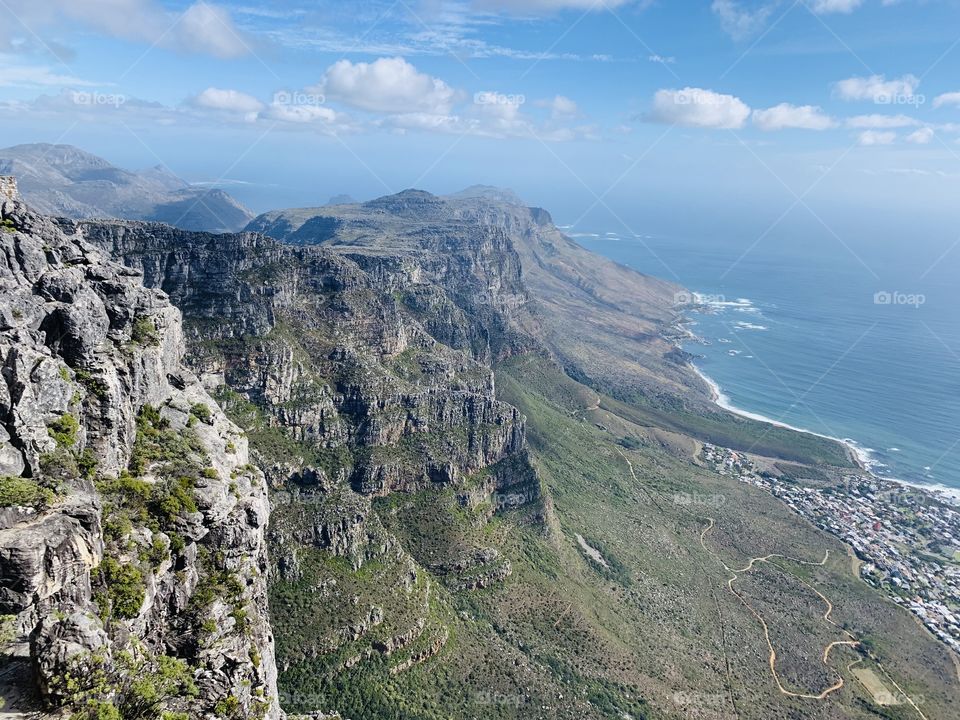 View from the top of Table Mountain 