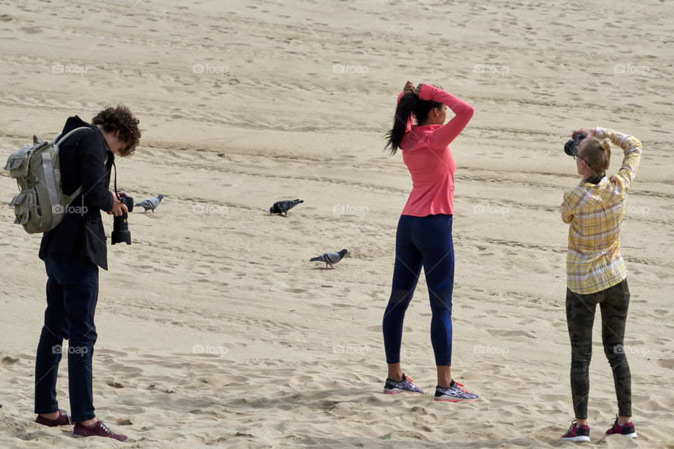 Taking Photos from a sports woman 