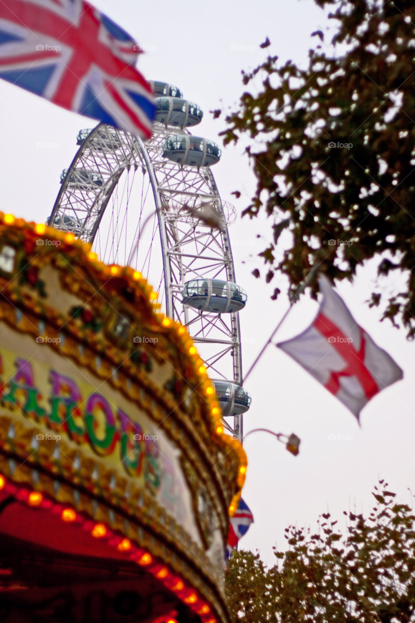london flag london eye union jack by bradman
