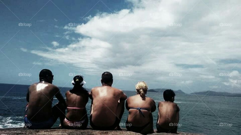 I and my friends, watching the horizon.