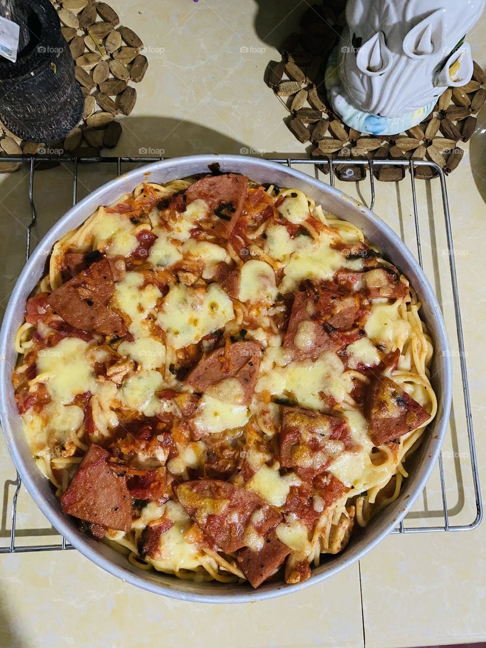 Homemade pizza 