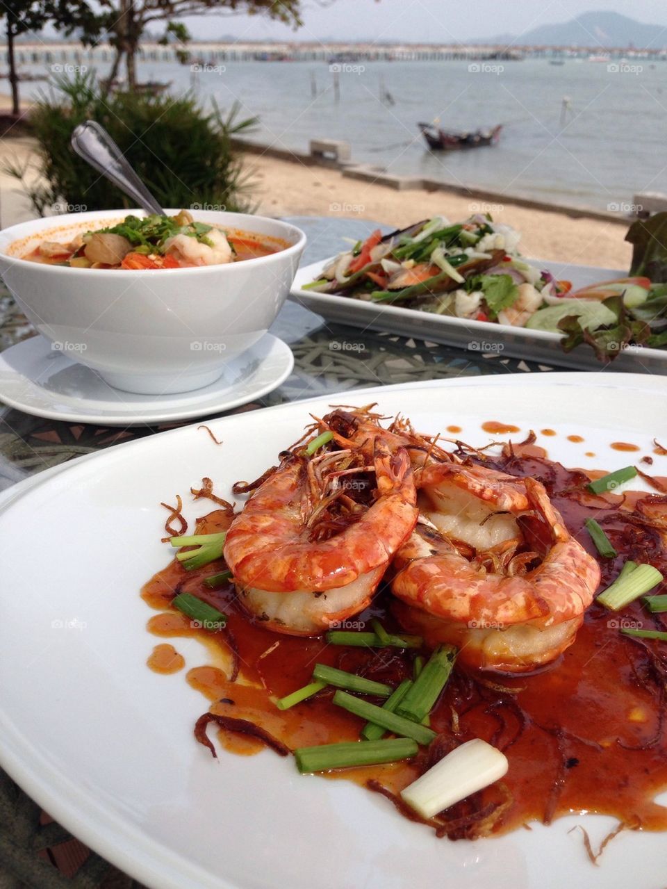 Thai food sea side