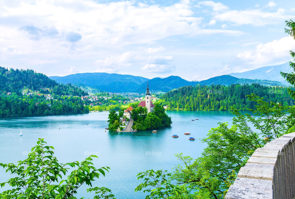 Lake Bled in spring 