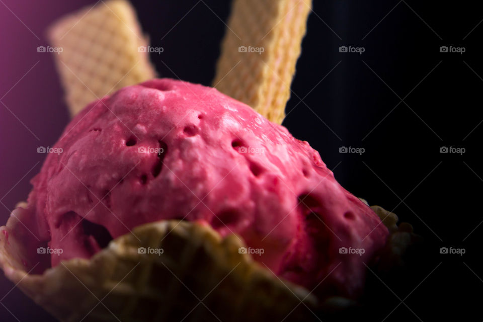 Cherry ice cream