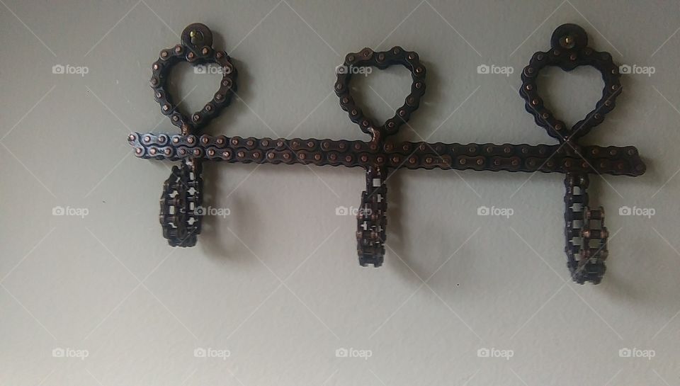 Bicycle chain key holder