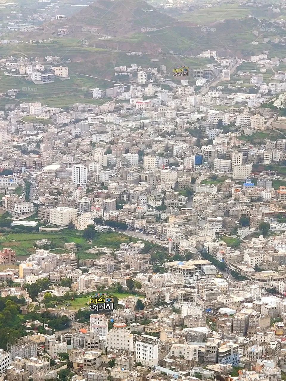 Glory be to God, the magnificent and picturesque view and the natural green trees are a view that is nothing more wonderful than it