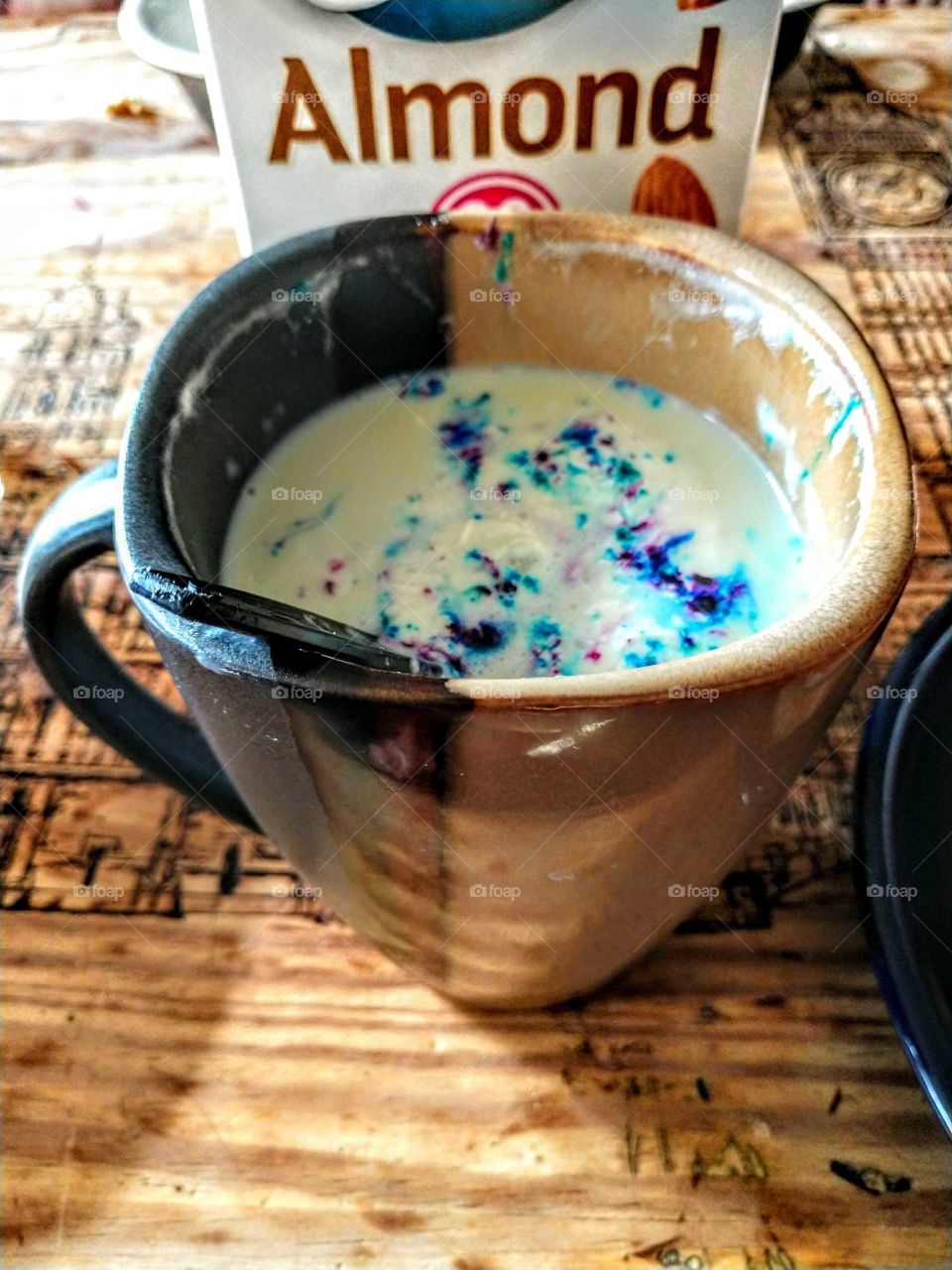 Colorful cup of tea