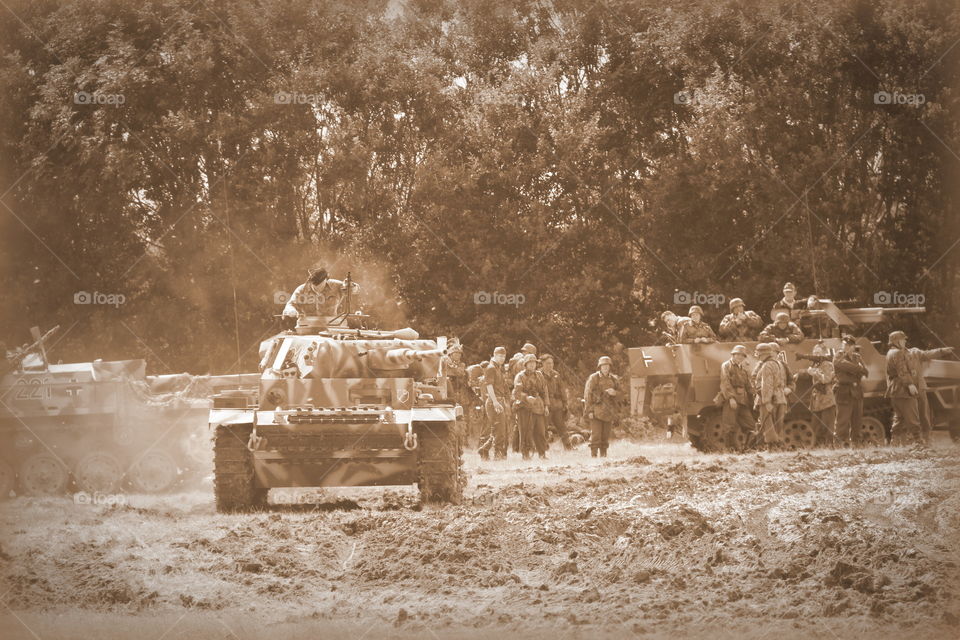 People, Vehicle, Group Together, Military, Soldier