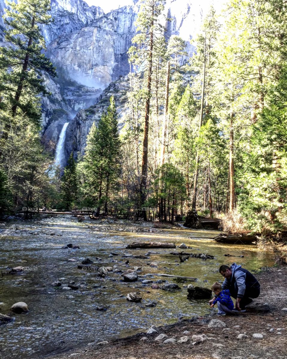 Rock Skipping in Nature 