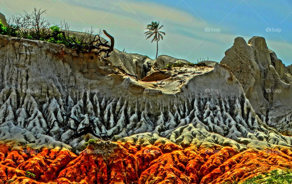 Colorful dunes. Dunes looking like the planet Mars!