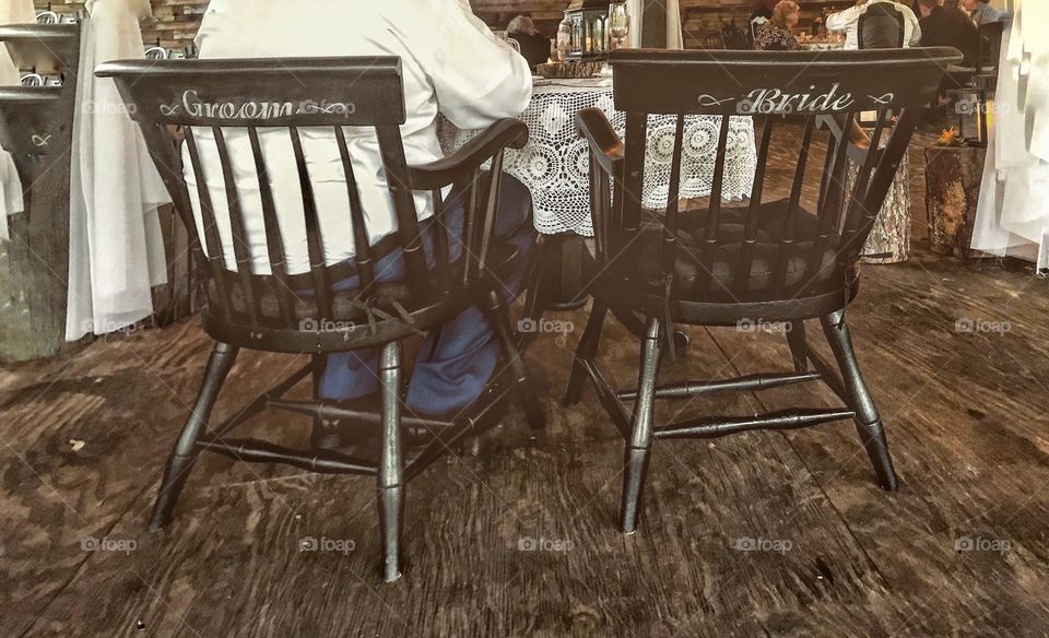 Bride and groom’s head table 