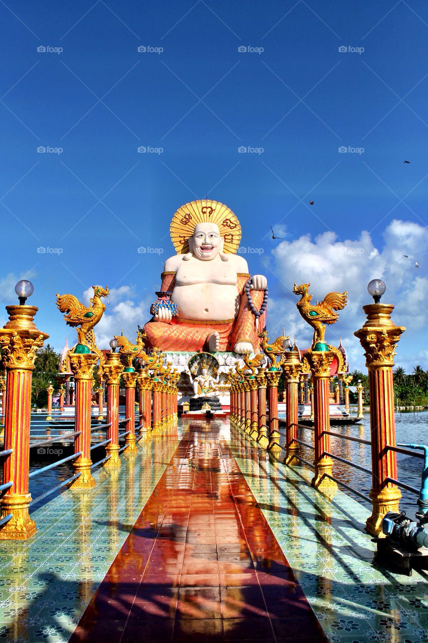 Tempel at Budda Beach in Koh Samui