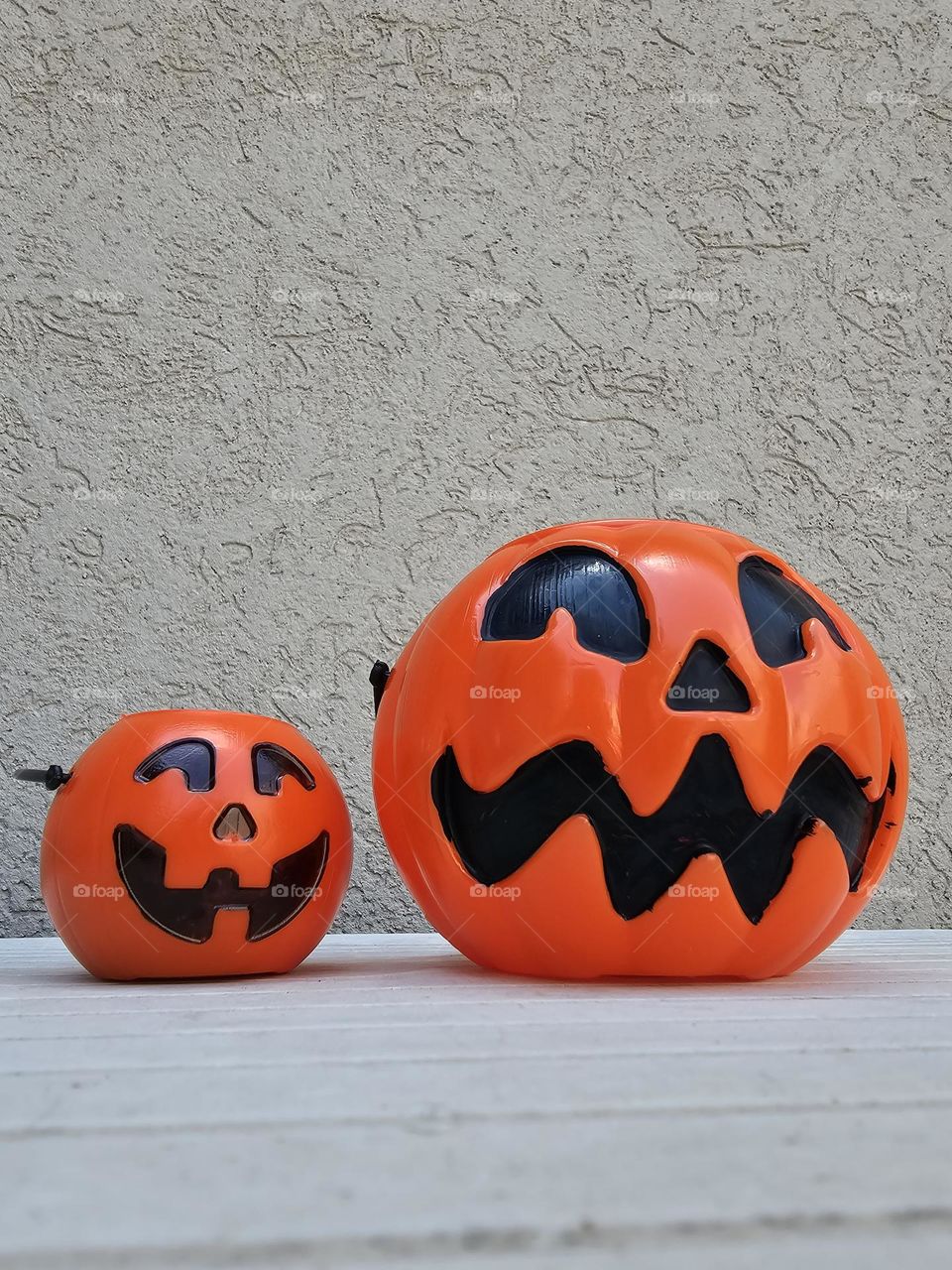 Jack O'Lantern decoration. Fill them up with Halloween goodies and hand out for a child's trick or treat delight.