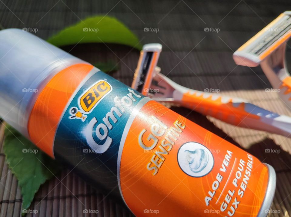 Shaving cream and razors