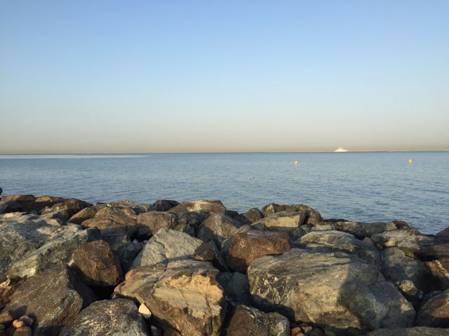 The rocky seashore