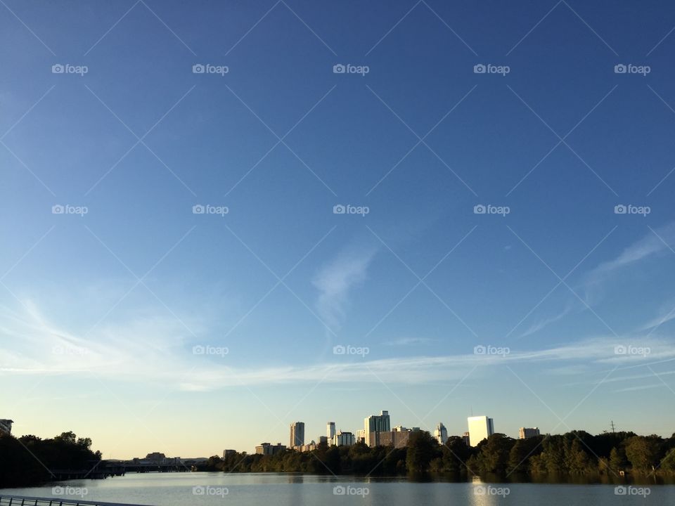 Austin skyline from Lady Bird Lake