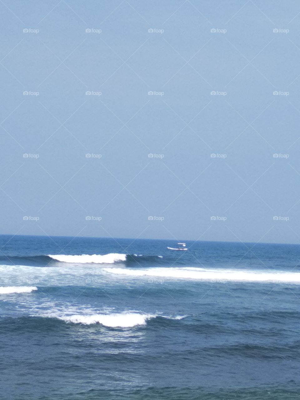 Beautiful waves on the beach