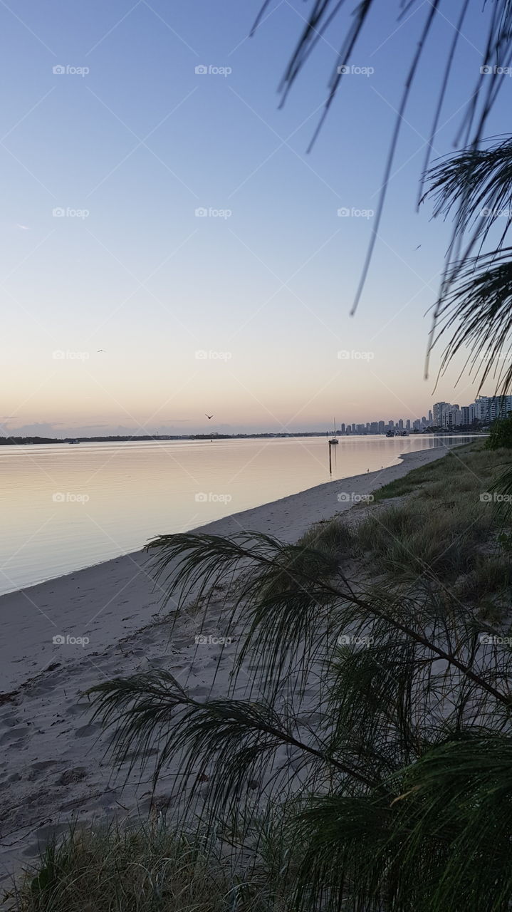 tranquillity at dawn seaside