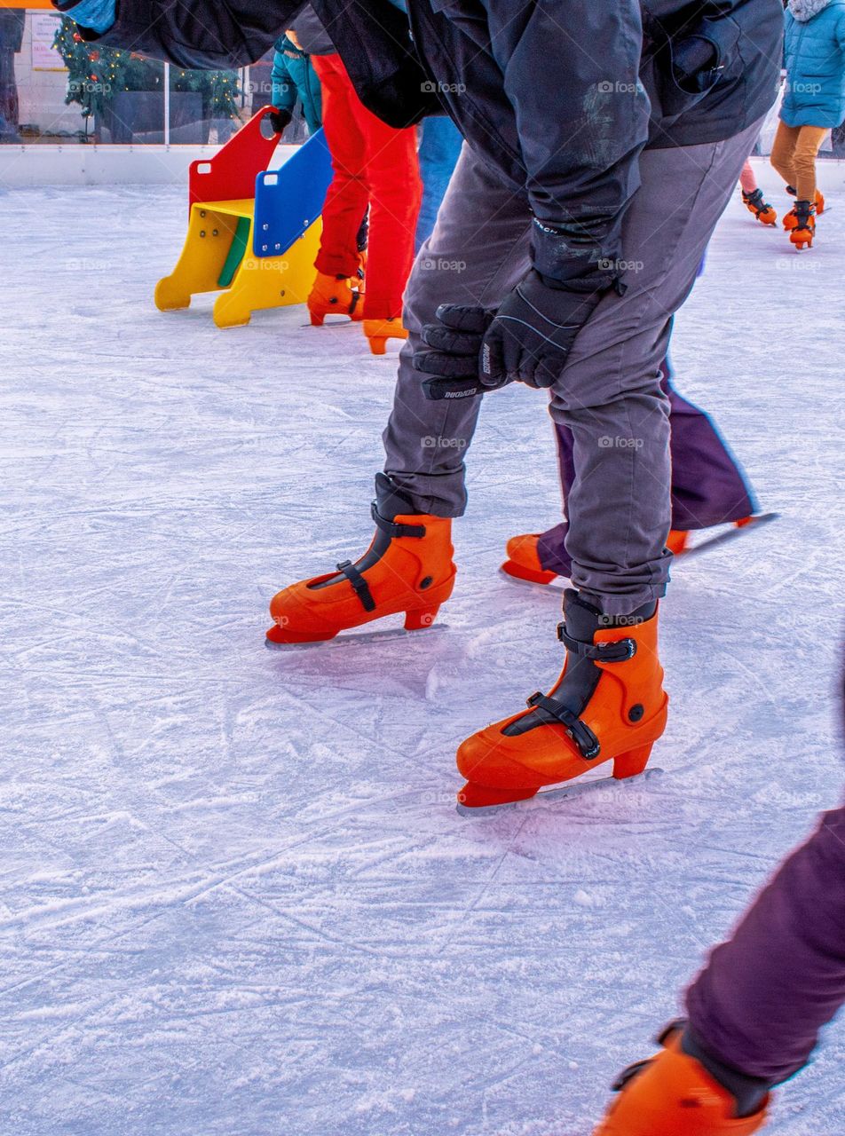 Ice skating